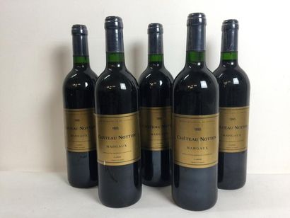 5 Blle Château NOTTON (Margaux) 1995 - Très...