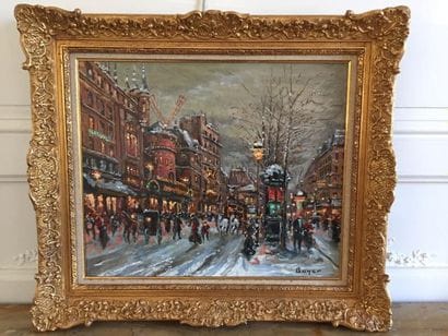 Émile BOYER (1877-1948). Le Moulin Rouge...