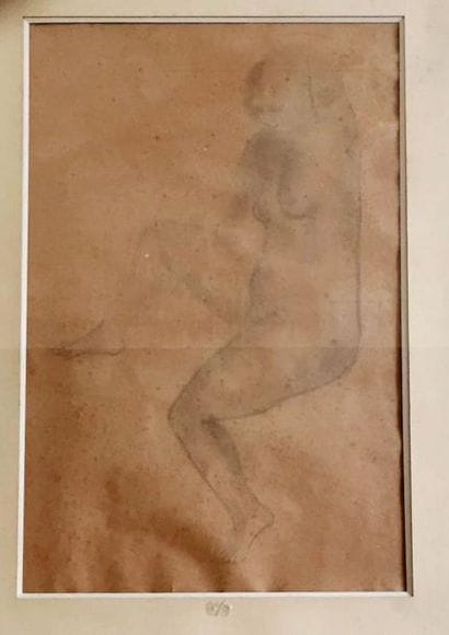 André DERAIN (1880-1954) Baigneuse Crayon...