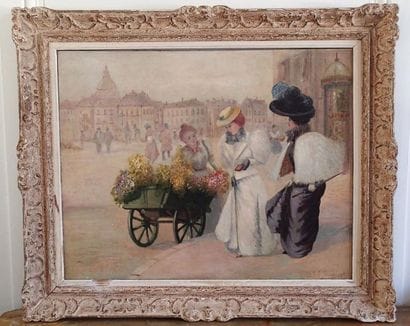 ECOLE FRANCAISE vers 1900 La marchande de...