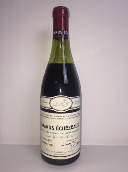 1 Blle GRANDS ECHEZEAUX D.R.C 1981 - Bel...