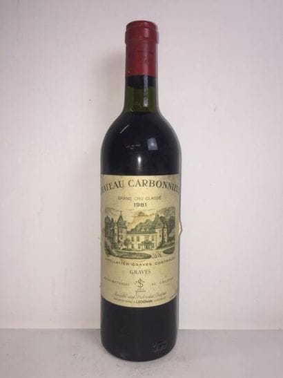 4 Blle Château CARBONNIEUX (Graves) 1981...