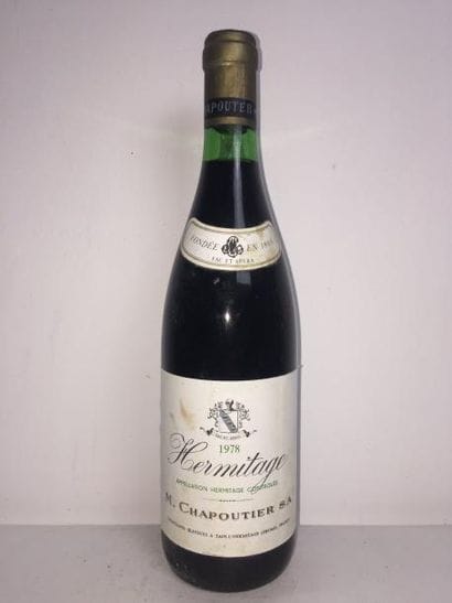 1 Blle HERMITAGE ROUGE (Chapoutier) 1978...