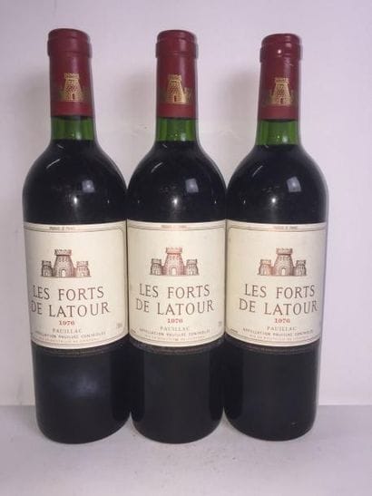 3 Blle FORTS DE LATOUR (Pauillac) 1976 -...
