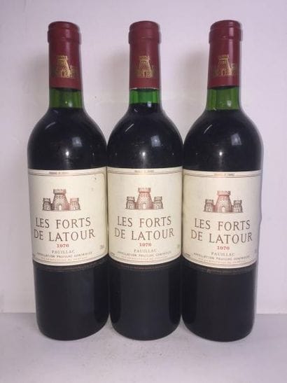 3 Blle FORTS DE LATOUR (Pauillac) 1976 -...
