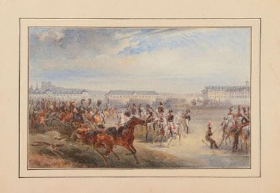 Louis François AUBRY (1767-1851) « Le rassemblement...