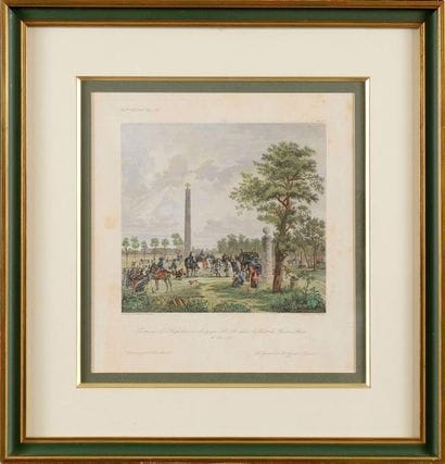 Trois gravures en couleurs sur Fontainebleau...