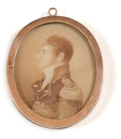 Ecole du début du XIXe siècle. « Portrait...
