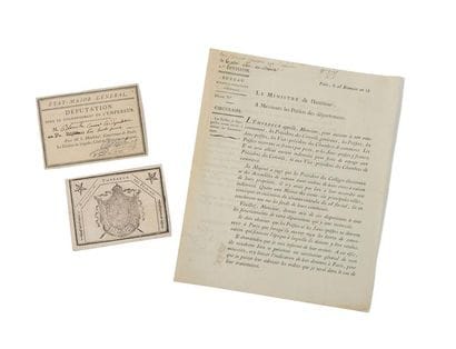 Bel ensemble relatif au sacre de l’Empereur...