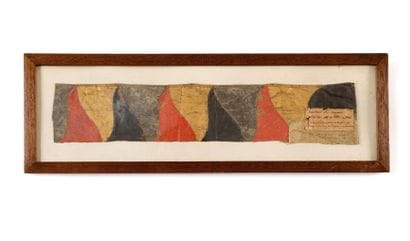 Fragment d’un drapeau autrichien modèle 1804...
