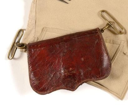 Coffret de giberne d’officier de cavalerie...