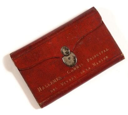 Petit portefeuille de M.HALLEMES, commis...