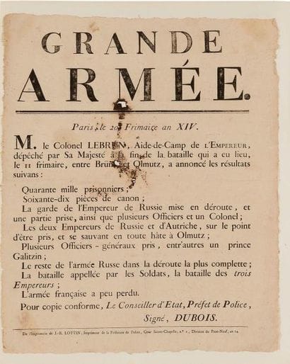 CAMPAGNE DE 1805 « BULLETINS DE LA GRANDE...