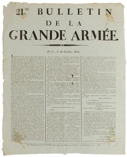CAMPAGNE DE 1806 « BULLETINS DE LA GRANDE...