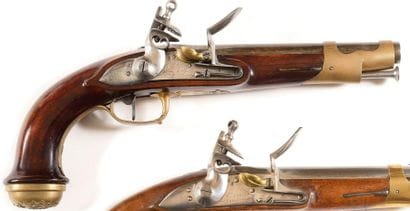 Pistolet à silex de garde du corps du roi,...