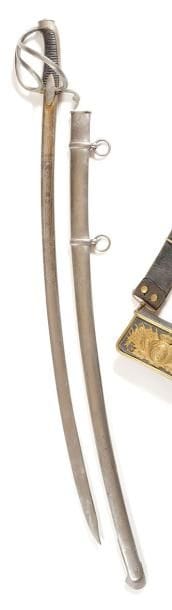 Rare sabre d’officier de lancier de la garde...