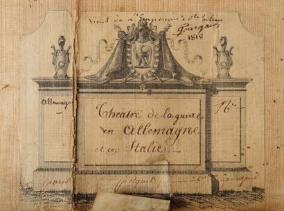 Rarissime carte de travail sur la campagne...