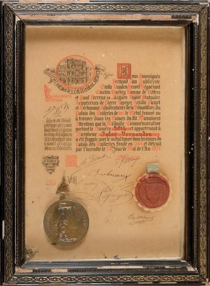 Médaille gravée par TASSET, frappée avec...