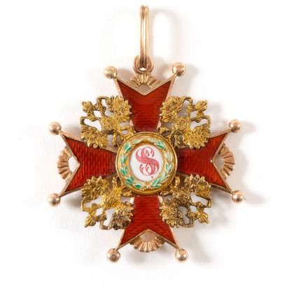 RUSSIE ORDRE DE SAINT STANISLAS Croix de...