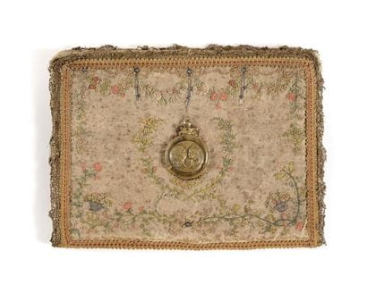Rarissime sous-main de voyage ou « serre-billet...