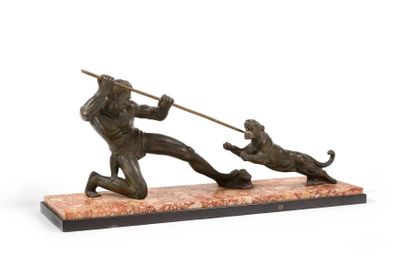 Salvator MELANI (1902 - 1934) La Chasse à...