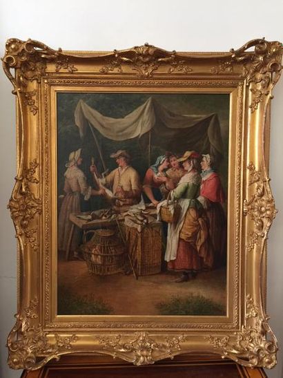 ECOLE HOLLANDAISE vers 1760, entourage de...