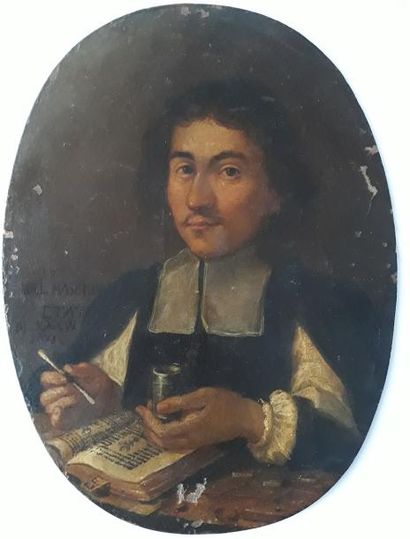 ECOLE HOLLANDAISE DU XVIIème siècle Portrait...