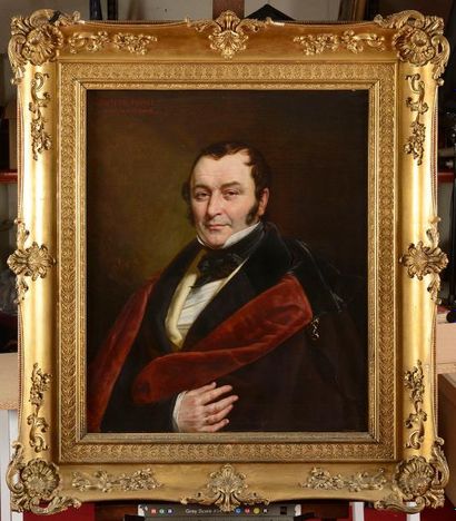 Charles PICQUÉ (1799-1869) Portrait d'homme...