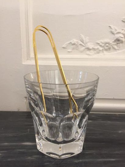 BACCARAT Sceau à glace en cristal faceté...