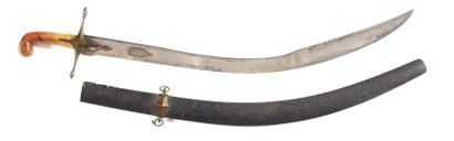 BEAU SABRE PALA OTTOMAN. Poignée à plaquettes...