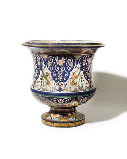 FRANCE- NEVERS Antoine MONTAGNON Grand vase...
