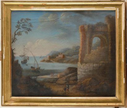 Dans le goût de Jean Baptiste LALLEMAND Paysages...