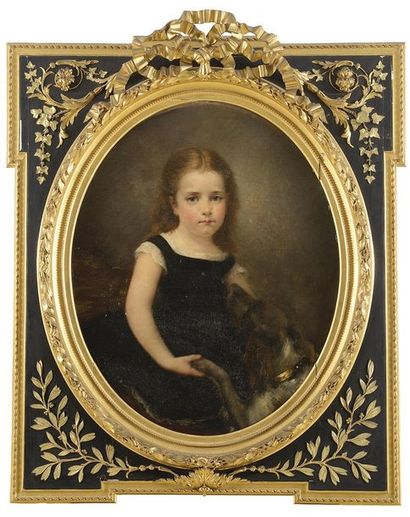 François LAFON (Paris 1846 - 1920) Portrait...