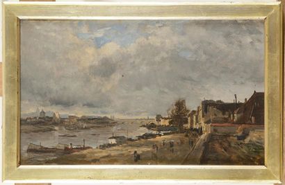 Edmond Charles YON (1836-1897) Vue de Charenton...