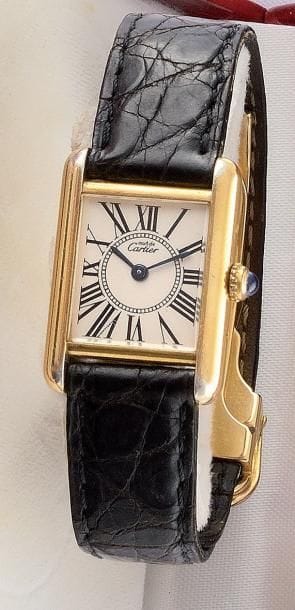 CARTIER

TANK vermeil

Vers 2000

Montre...