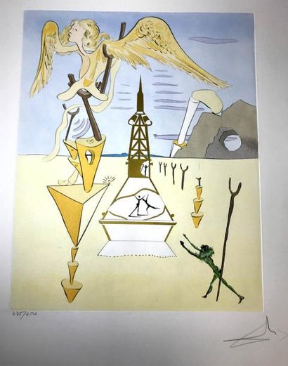 SALVADOR DALI (1904 – 1989) HOMMAGE A LEONARD...