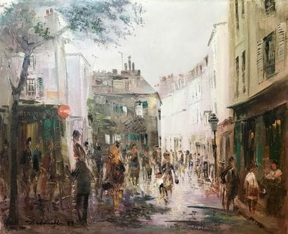 LUCIEN DESMEDT (1919-1993) Paris Montmartre,...