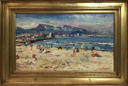 MAX AGOSTINI (1914-1997) La pointe rouge...
