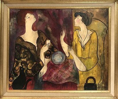 LINDA LE KINFF (Née en 1945) L’Oracle Huile...