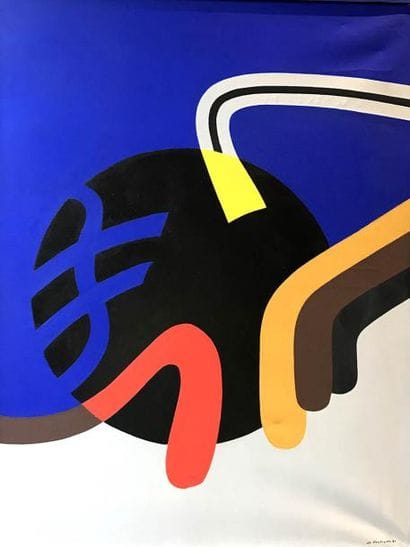 JAMES PICHETTE 1920-1996 Composition Huile...