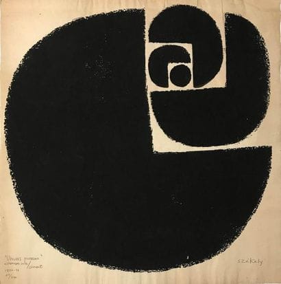 PIERRE SZÉKELY (1923-2001) « Univers pomme...
