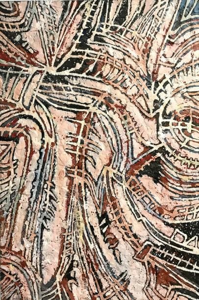 VICTOR LAKS (1924-2011) Conjonction Huile...