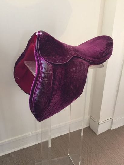 SELLE DE GENERAL D'EMPIRE en velours de soie...