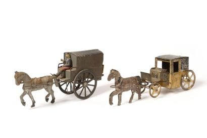 Charles ROSSIGNOL : Trois voitures hippomobiles...