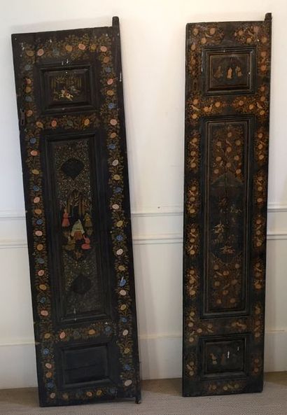 INDE Ensemble de 10 panneaux en bois laqué...