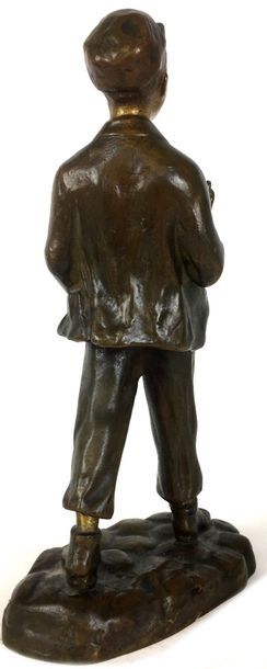 H. CHARGEBOEUF (XIX-XXe) Le Promeneur Bronze...