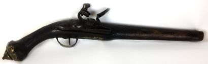 PISTOLET A PIERRE XVIIIème siècle Long :...