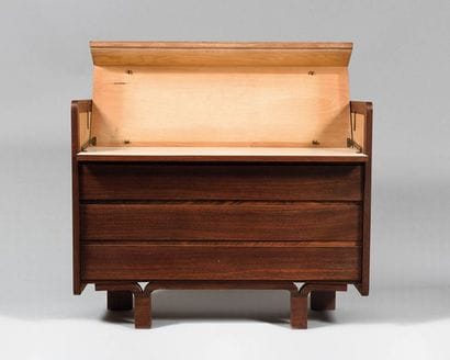 JOSEPH-ANDRE MOTTE (1925-2013) Commode-coiffeuse...