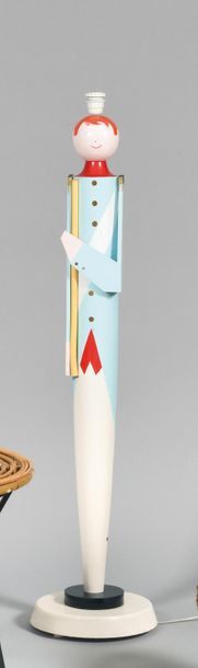 SUZANNE BONNICHON pour Jacques ADNET Lampadaire...
