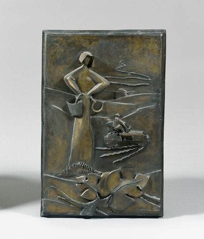 ROGER DESSERPRIT (1923-1985) Paysanne à la...